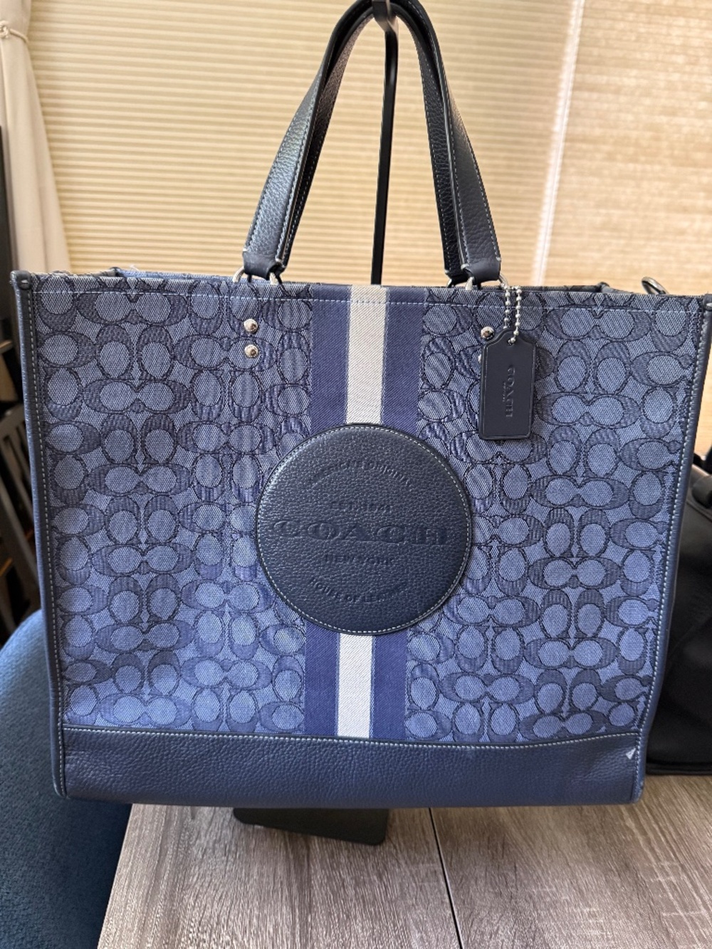 Coach Dempsey Tote in signature jacquard